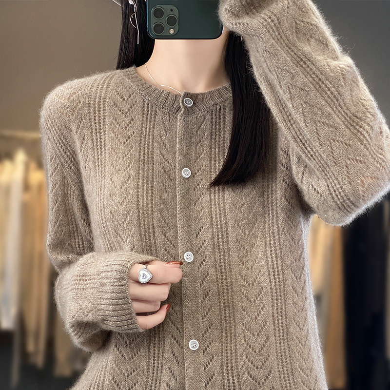 Slimming Cardigan Knitwear Loose Top Coat - Image 2