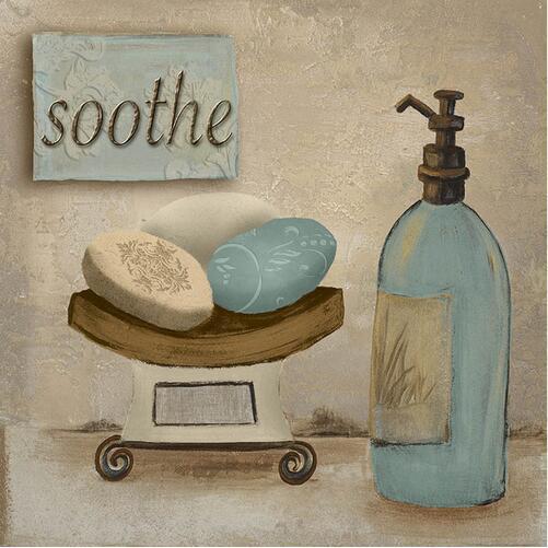 Modern Retro Bathroom Canvas Mural Poster Wall - Image 3