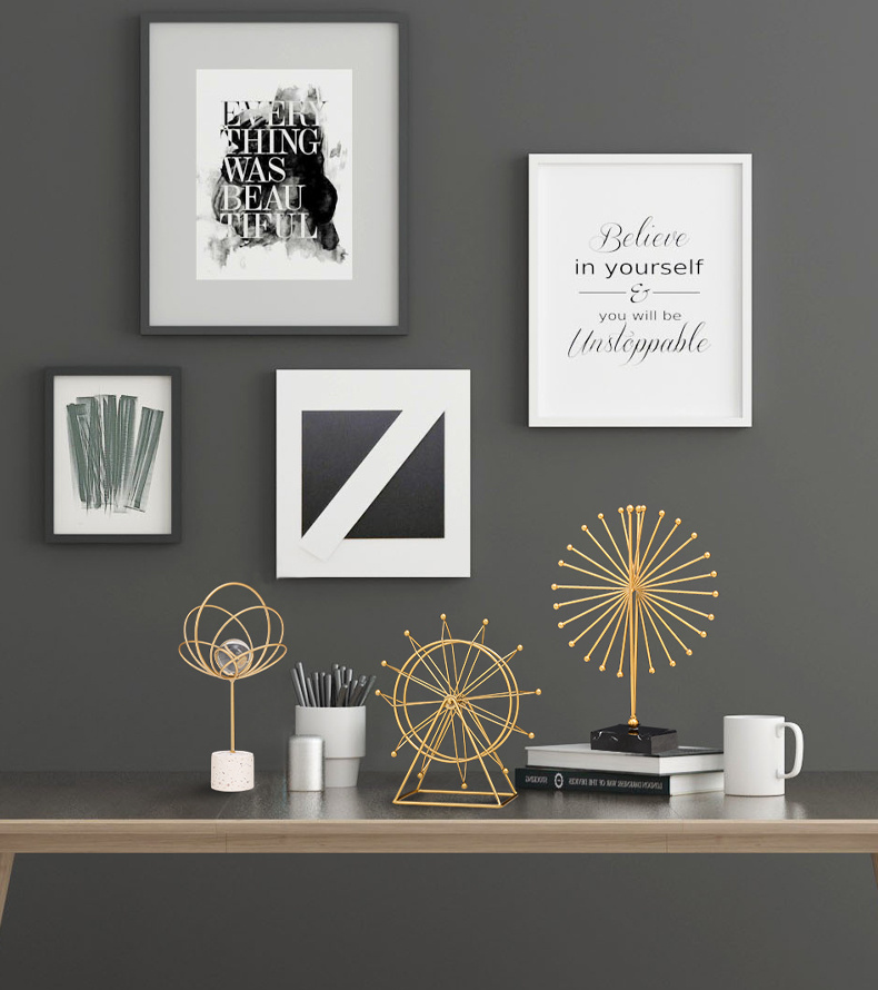 Creative Metal Nordic Decorative Crafts Ornaments