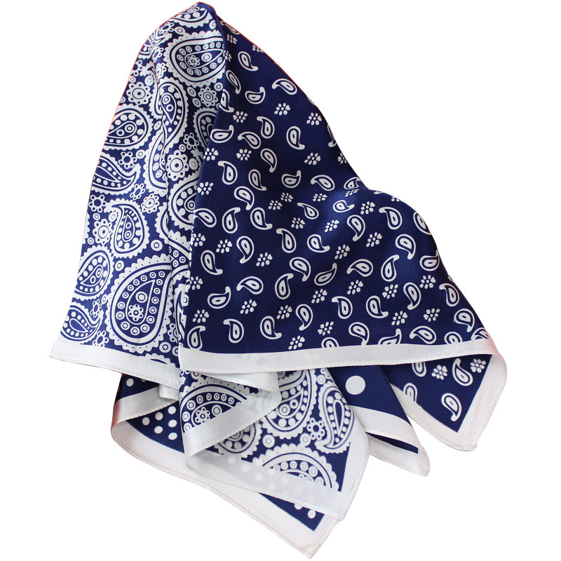 Men's Fashion Vintage Cashew Flower Silk Scarf - Image 2