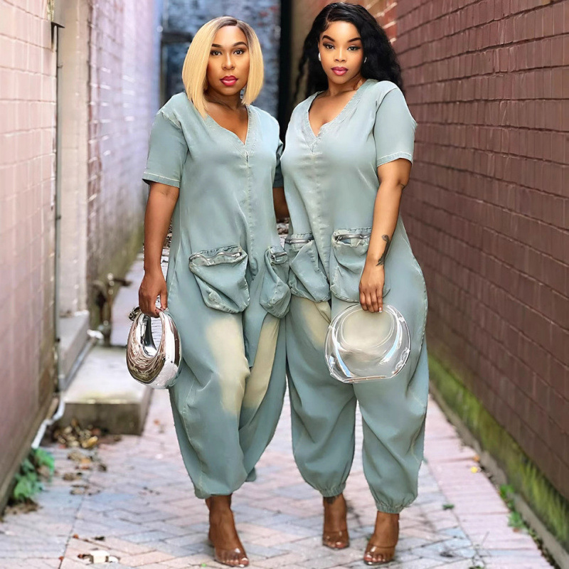 Women's Loose Crotch Retro Jumpsuit - Image 5