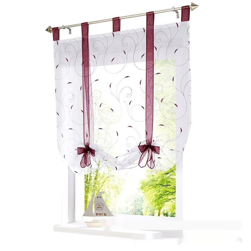 Embroidered Pastoral Adjustable Curtain - Image 3