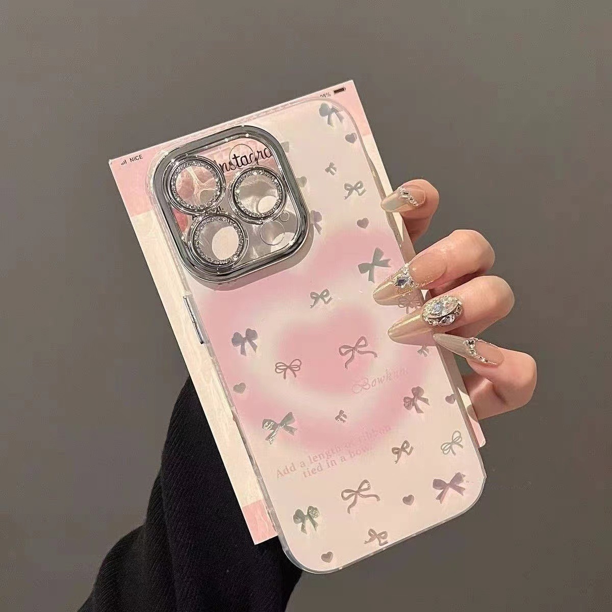 Heart Blush Bow Phone Case - Image 5