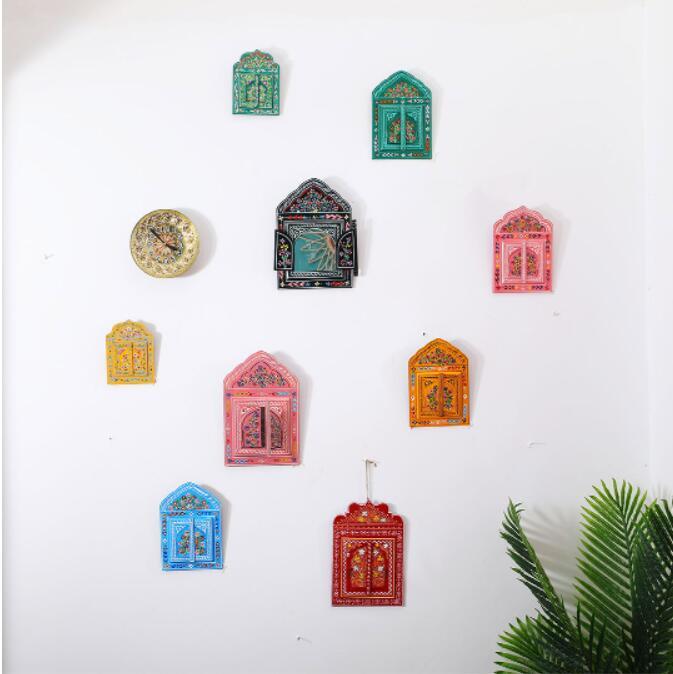 Hand Painted Door Makeup Mirror