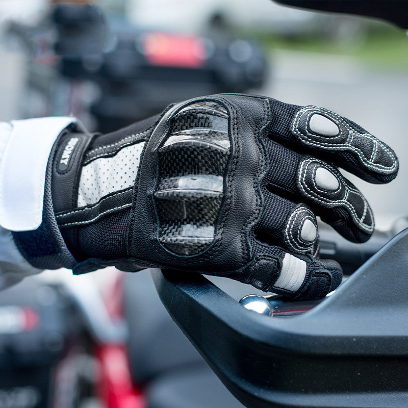 Breathable Racing Leather Motorcycle Riding Gloves - Image 5