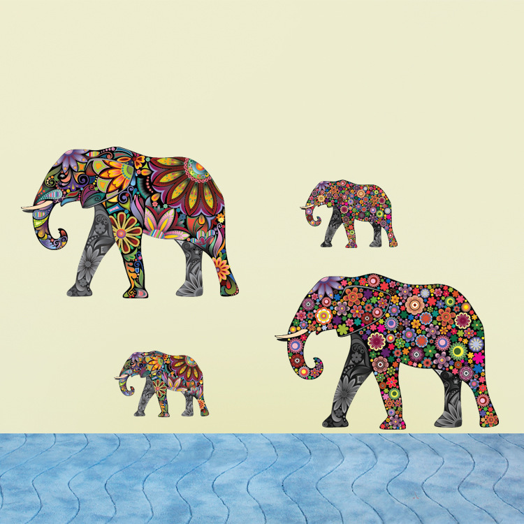 Elephant Living Room Decor Wall Sticker - Image 4