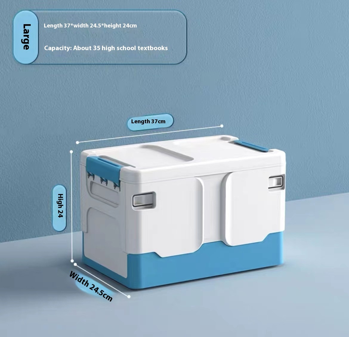 Household Plastic Folding Storage Box - Image 6