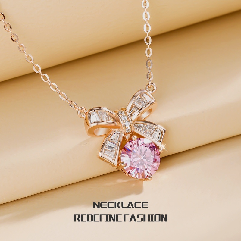 Lucky Bow Sterling Silver Necklace