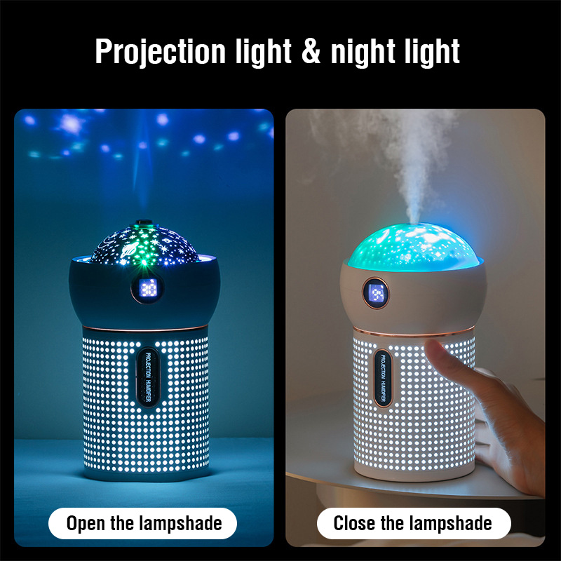 Projection Night Light Air Humidifier Aroma Diffuser