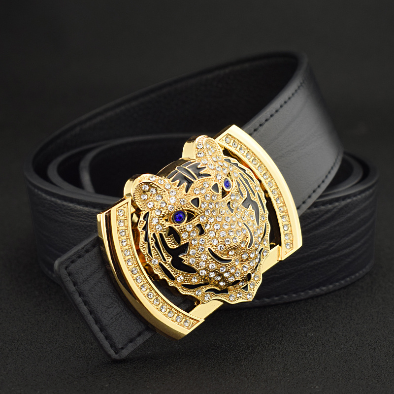 Casual Versatile Tiger Style Men's Leather Belt