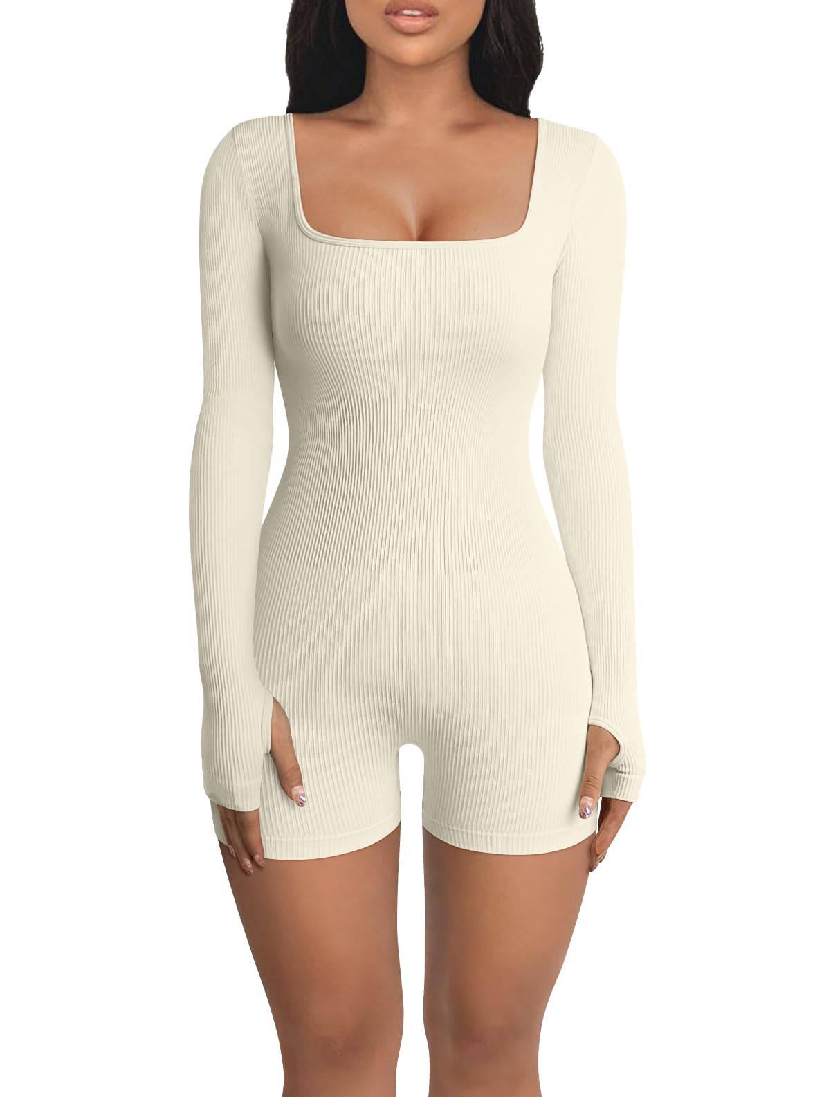 Women's Thread Square Collar Jumpsuits - Image 10