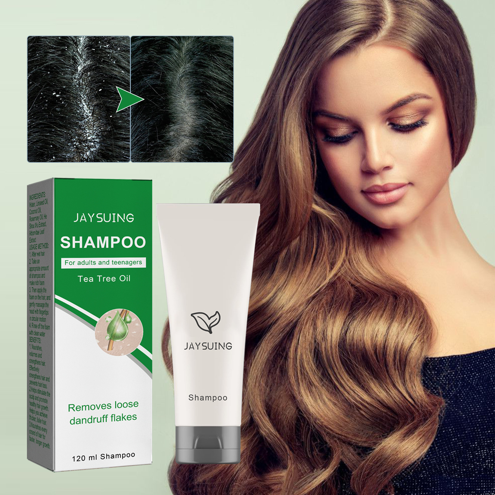 Soft Fluffy Cleansing Scalp Dandruff Shampoo