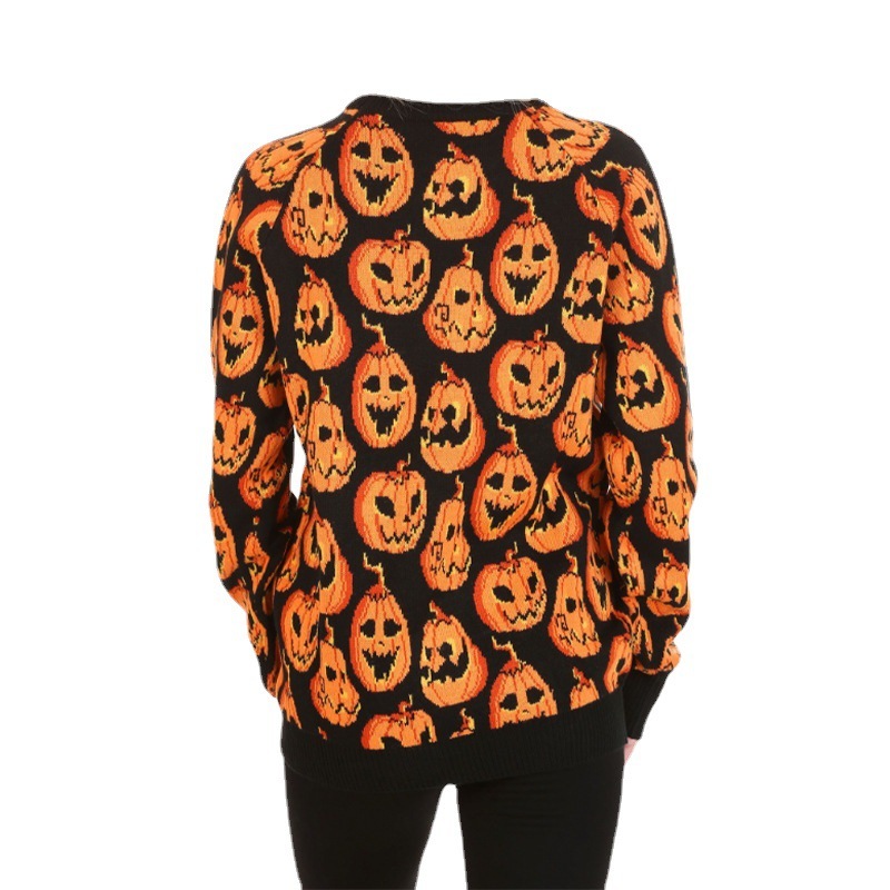 Pumpkin Jacquard Knitwear - Image 7