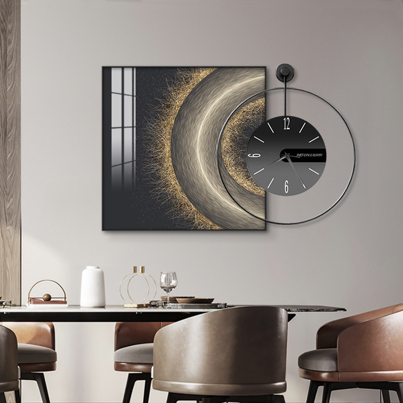 Painting Elegant Mute Clock