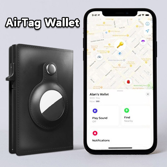 Anti Theft Multi-functional Rfid AirTag Wallet - Image 4