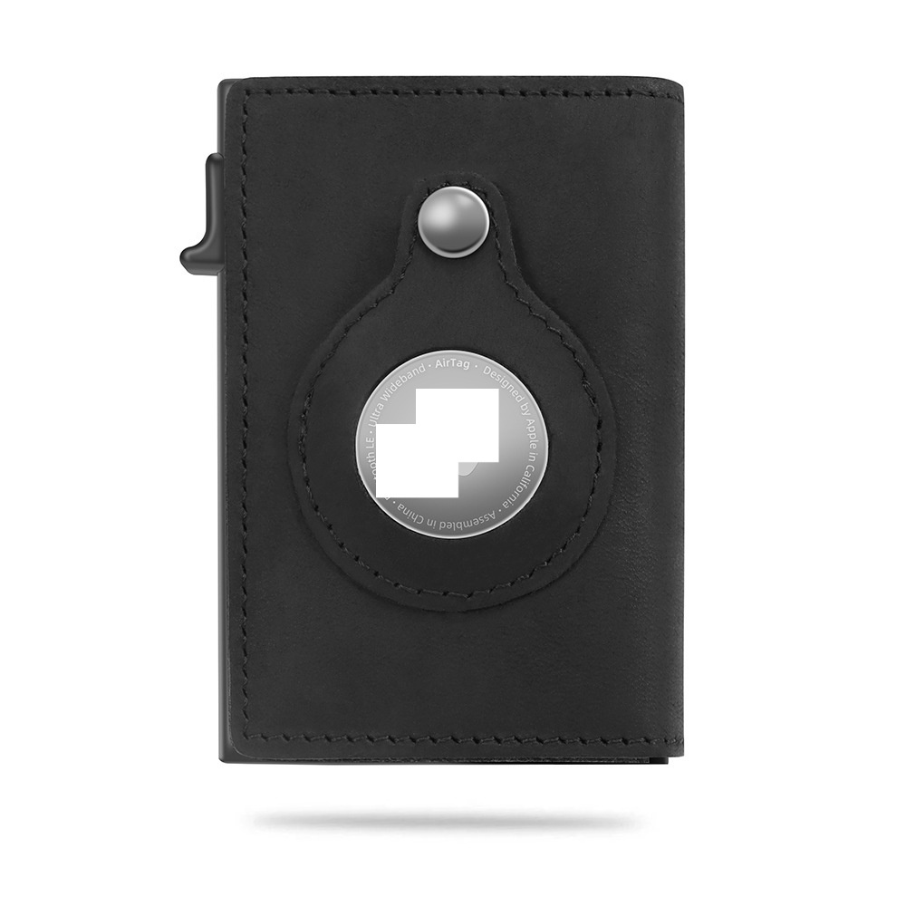 Men Rfid Short Purse Card Holder For Airtag - Image 10