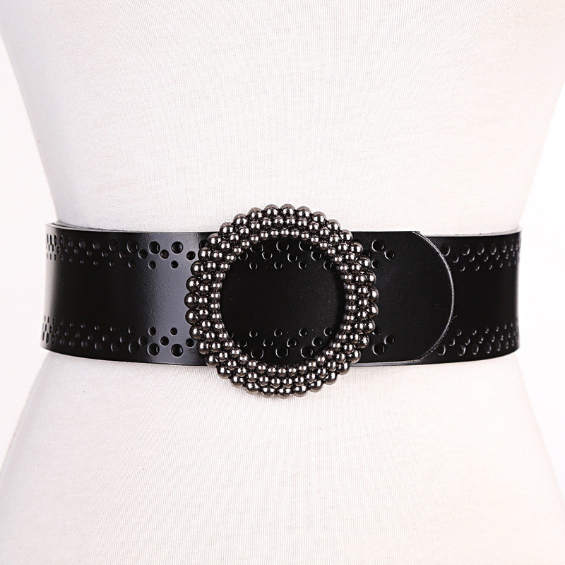 Real Leather Green Women Belt For Dresses - Image 4