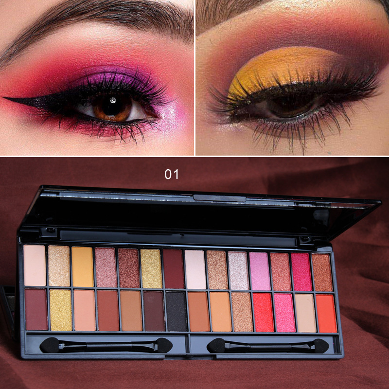 28 Color Matte Pearlescent Eyeshadow
