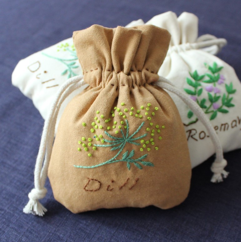 Handmade DIY Embroidery Sachet