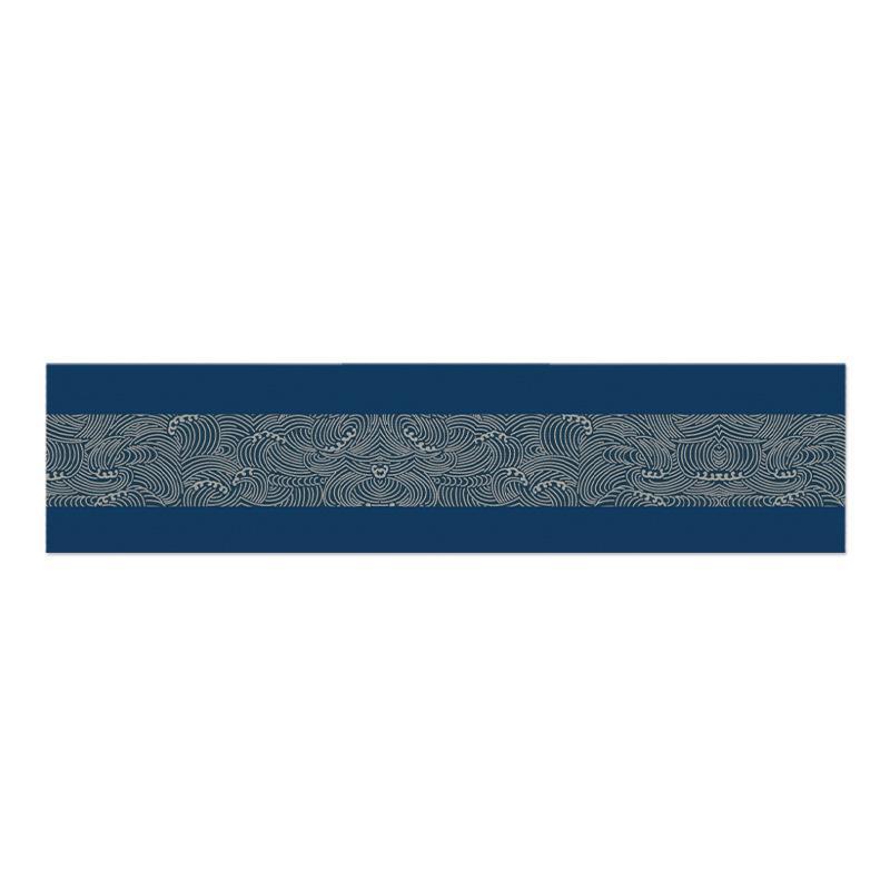 Modern And Simple Wavy Cotton And Linen Table Runner - Image 2