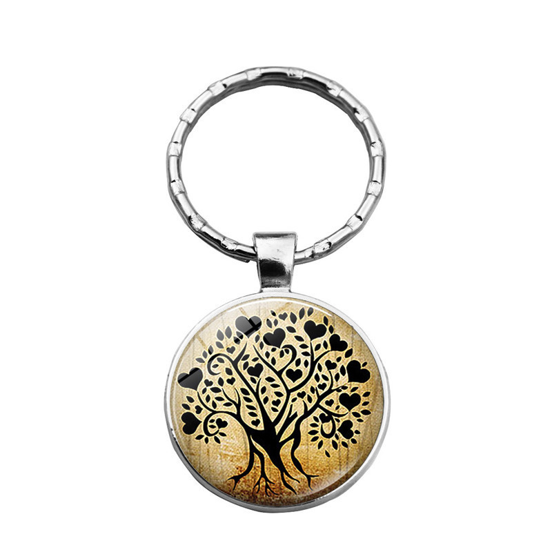 Women's Tree Of Life Time Stone Keychain Pendant - Image 7