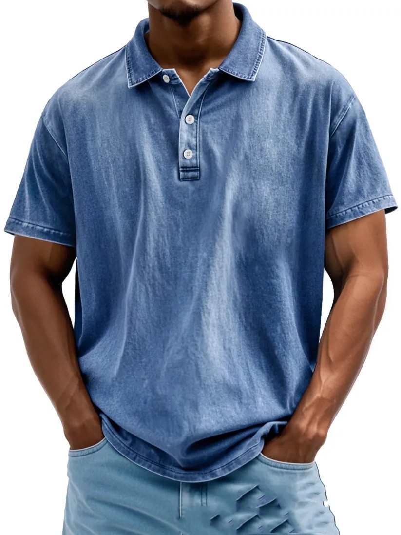 Distressed Lapel Short Sleeve - Image 5