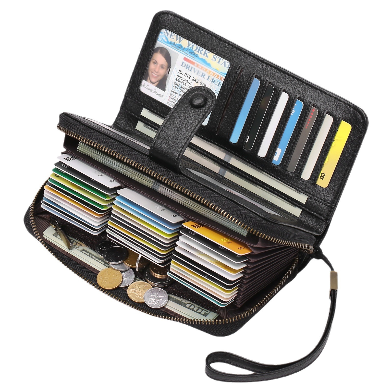 Expanding Card Holder Long Wallet Bag - Image 2