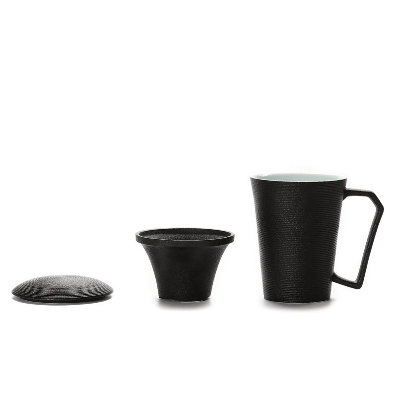 Creative Ceramic Travel Mug With Cover - Image 4