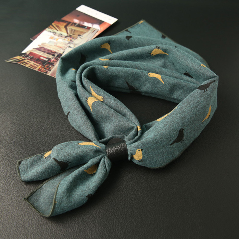 Women's British Fashion Small Square Scarf