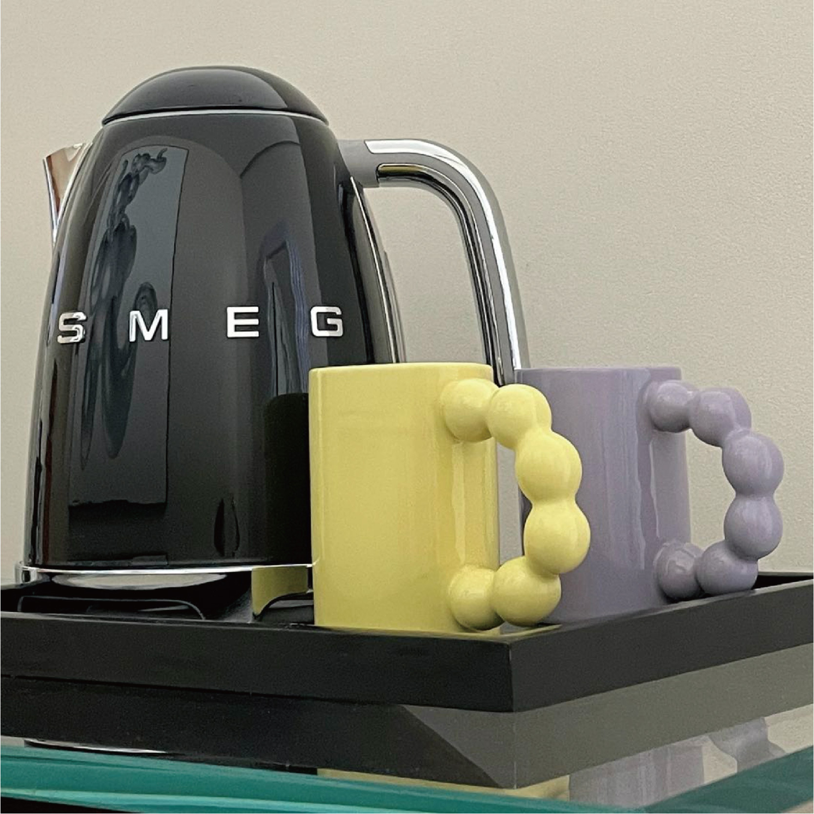 Ceramic Bubble Handle Mug With Lid - Image 10
