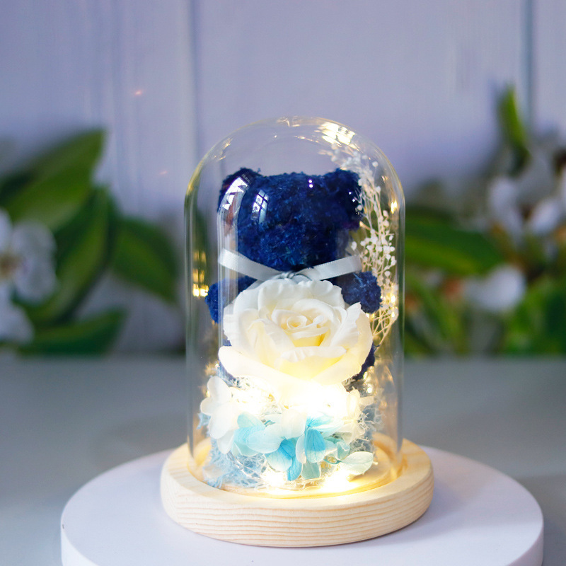 Eternal Preserved Rose Flower With Lights - Image 7
