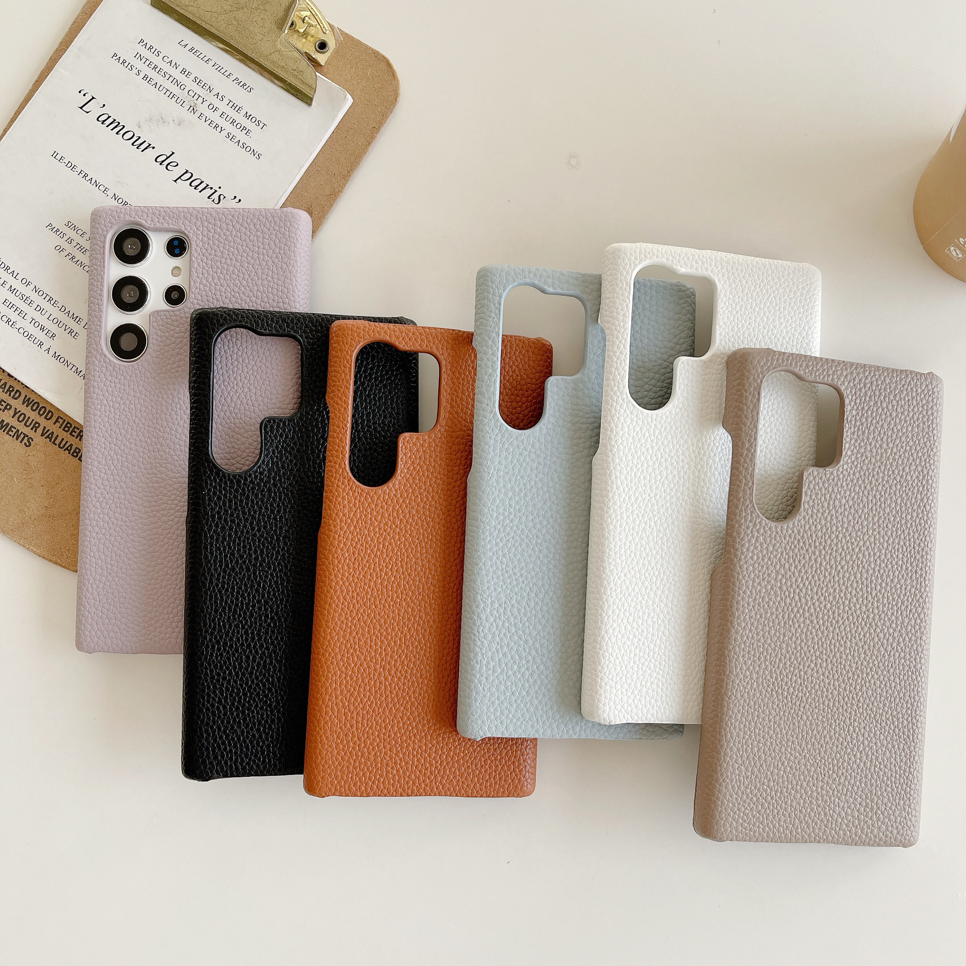 Litchi Patterned Plastic Phone Case