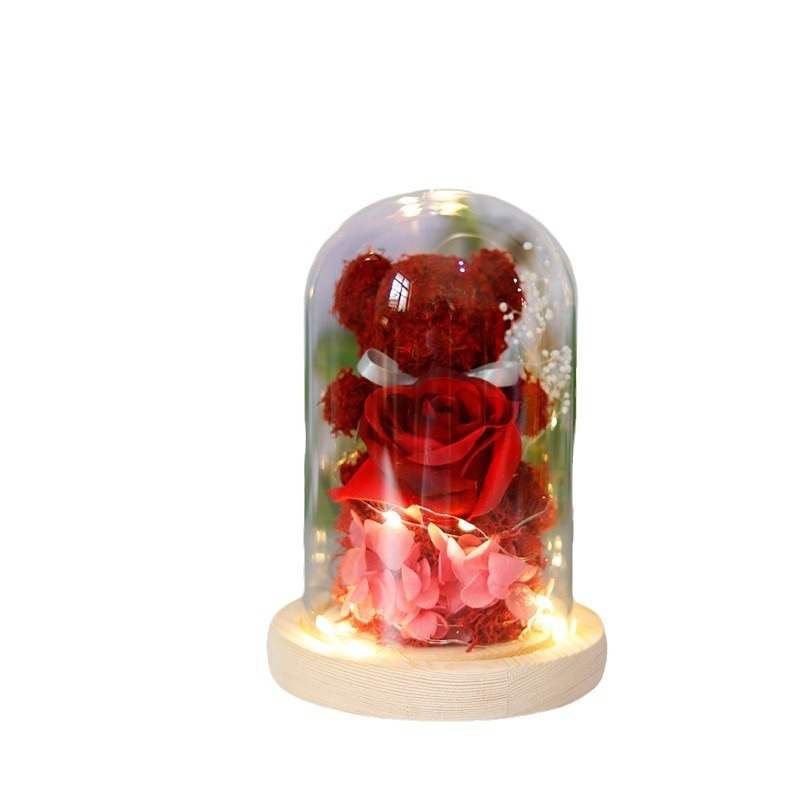 Eternal Preserved Rose Flower With Lights - Image 10