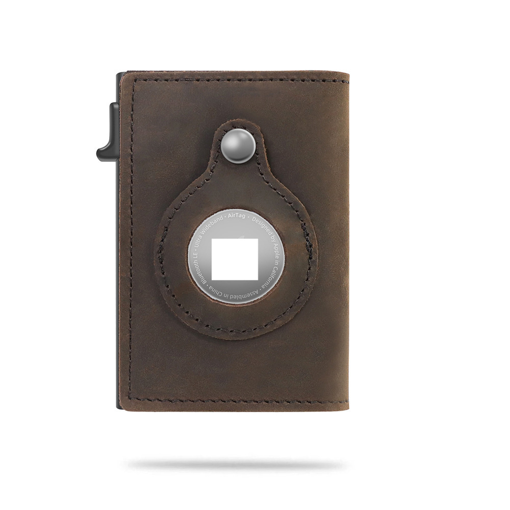 Men Rfid Short Purse Card Holder For Airtag - Image 8