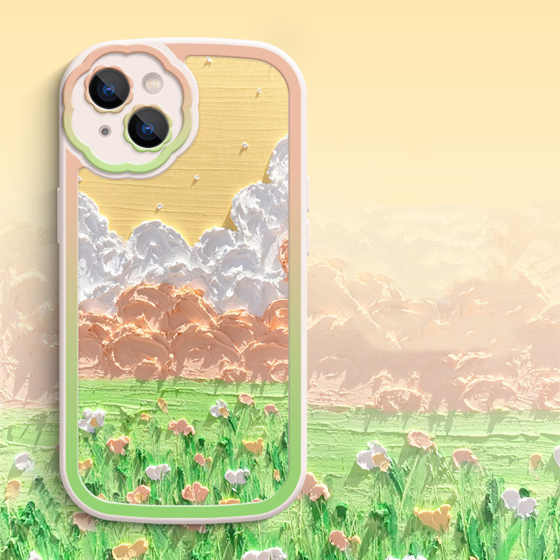 Oil Painting Flower Mobile Phone Case - Image 3