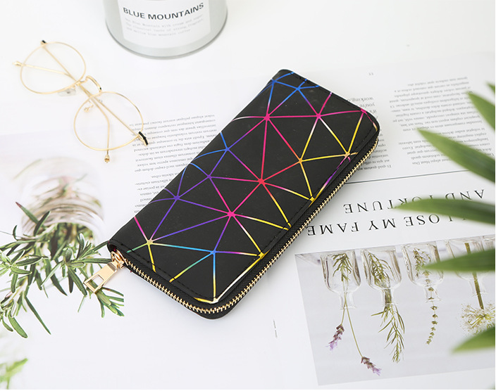 Personalized Long Laser Geometry Hand Purse - Image 10