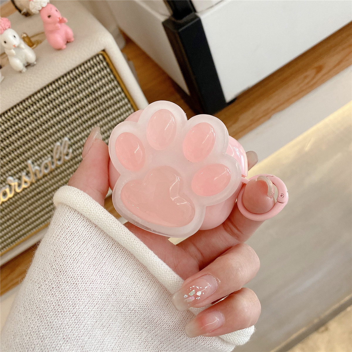 Cute Cat Claw Print Bluetooth Earphone Protective Cover - Image 4