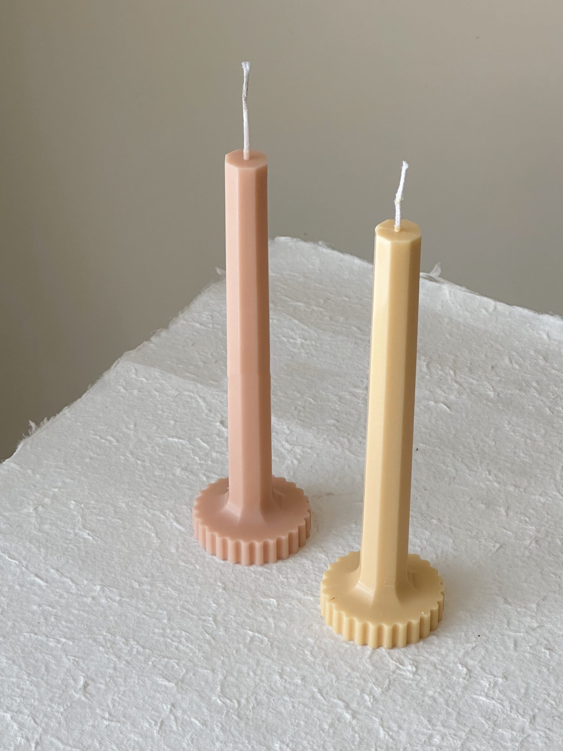 Striped Cylinder Handmade Aromatherapy Candle - Image 3