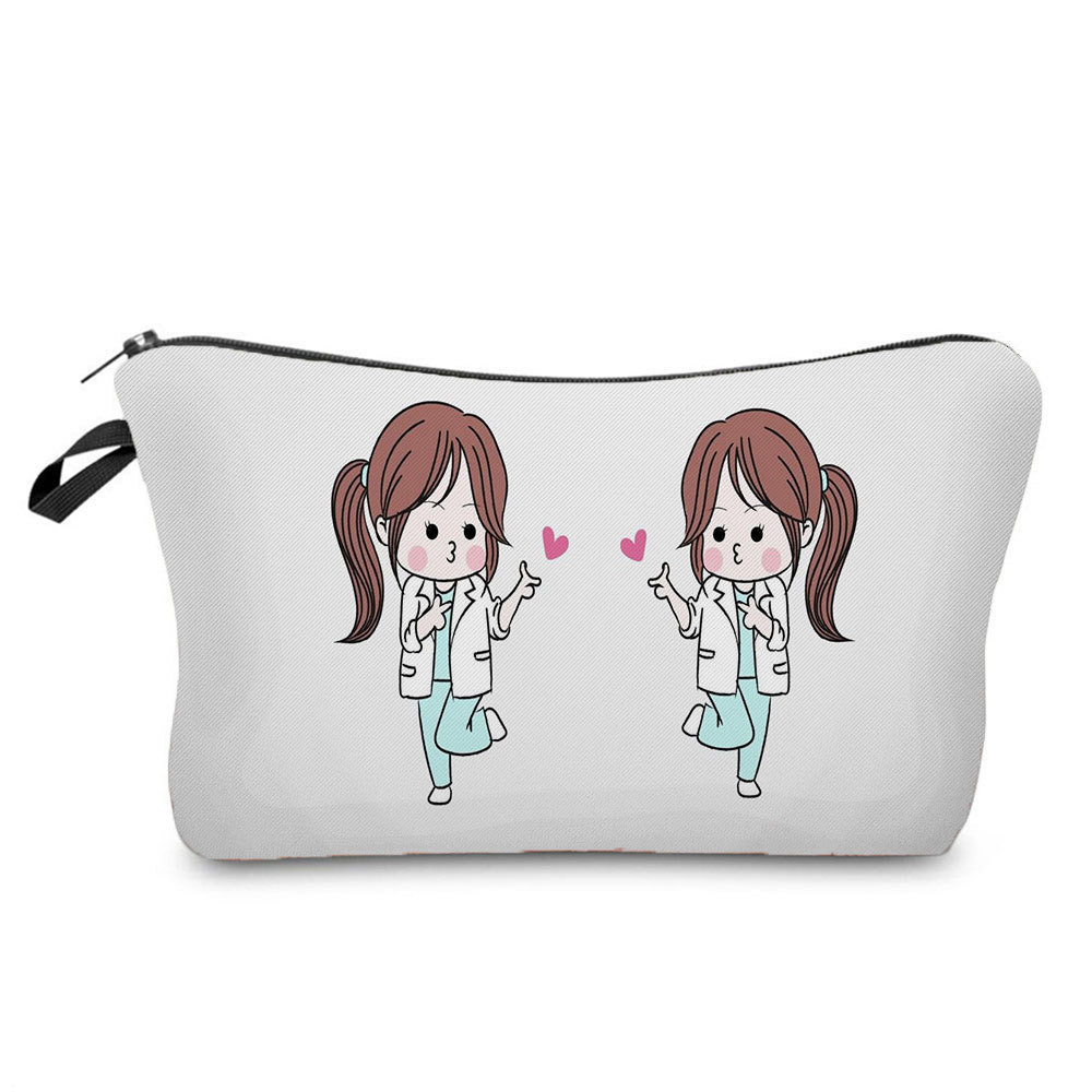 Angel Nurse Printed Makeup Storage Bag - Image 5