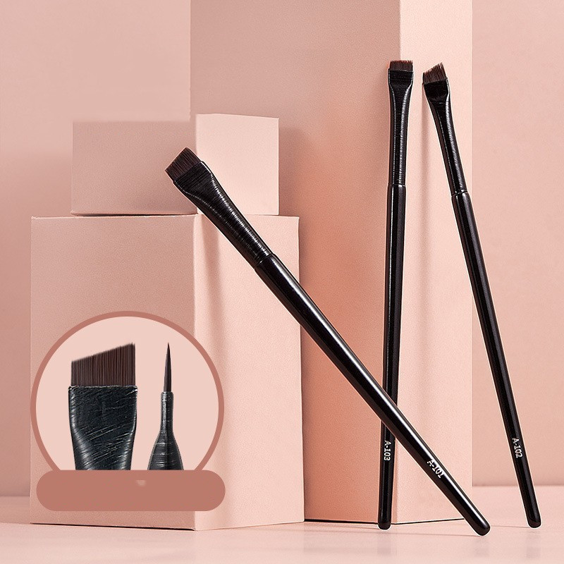 Superfine Flat Head Oblique Head Eyebrow Brush
