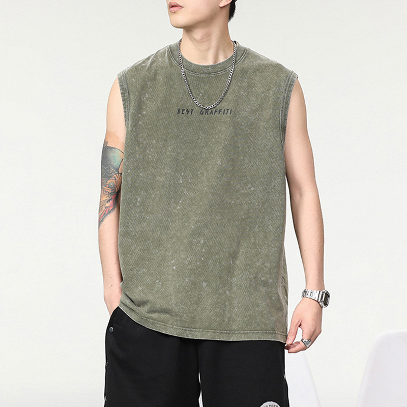 Cotton Tank Top Vest - Image 2