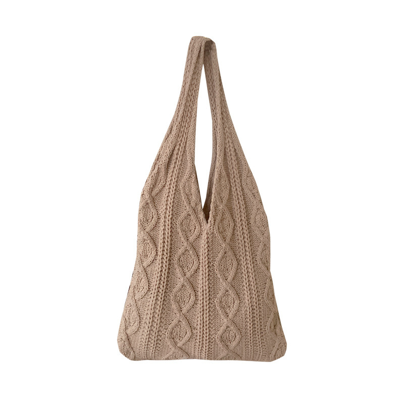Retro Hollow Knitted Woolen Bag - Image 8