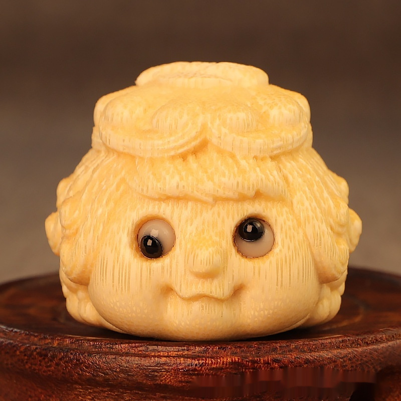 Solid Bamboo Carving Golden Ornaments