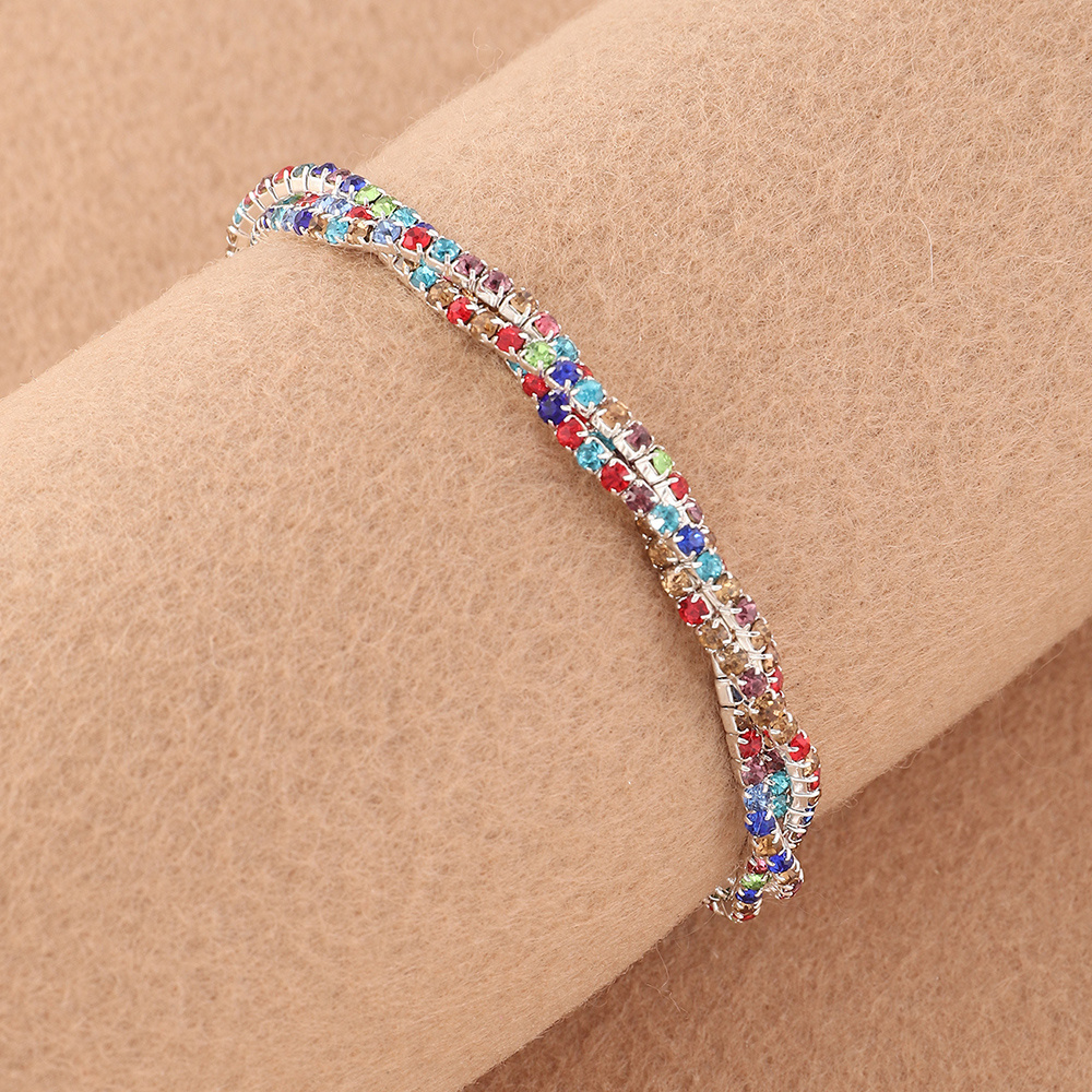 Multilayer Rhinestone Bracelet - Image 8