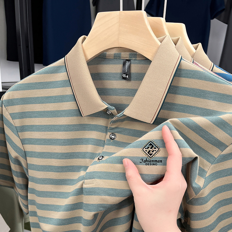 Striped Casual Short Sleeve - Image 4