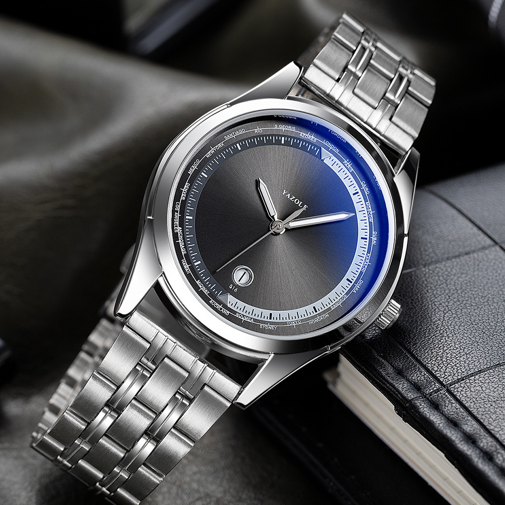 Luxury Luminous Steel Sports Men's Wristwatch