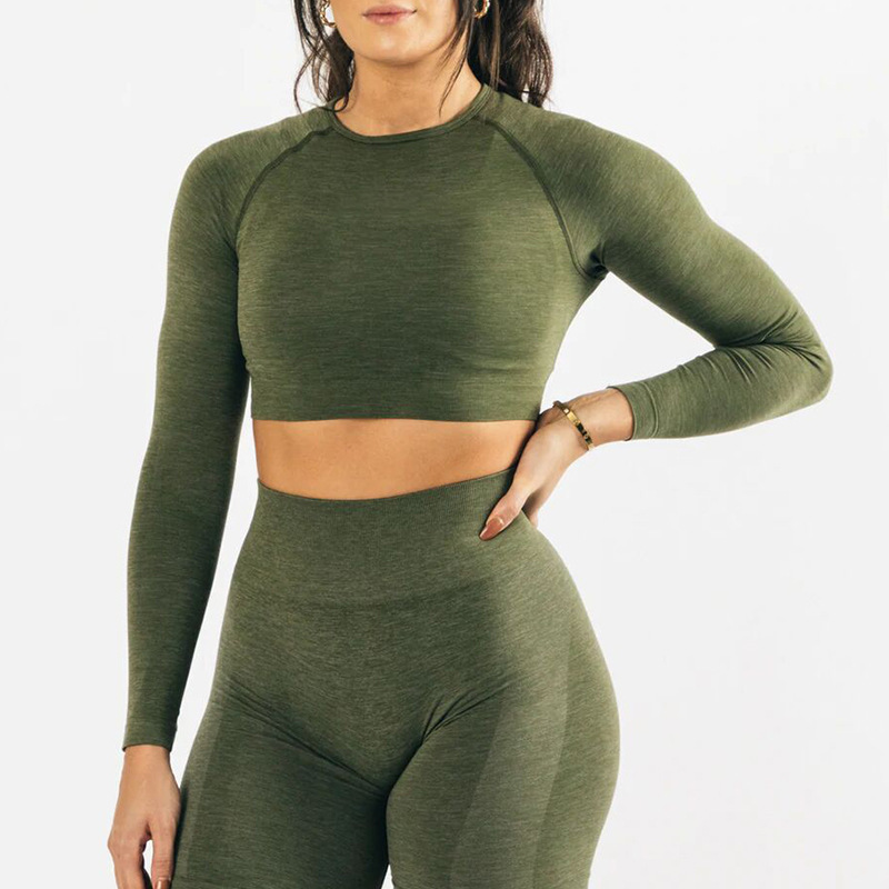 Seamless Yoga Long-sleeved Suit - Image 5
