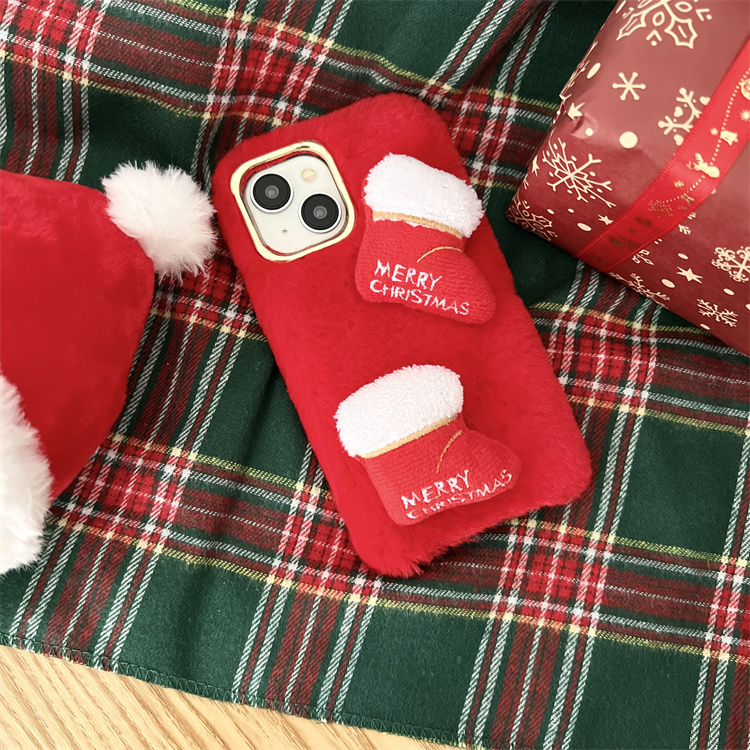 Plush Christmas Thermal Phone Case - Image 2