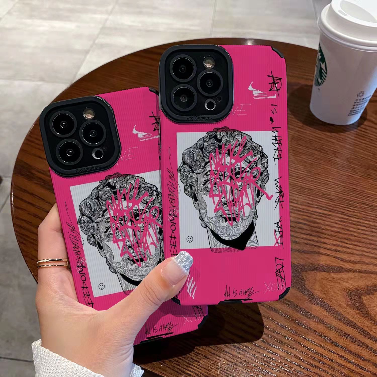 Cartoon Graffiti Portrait Phone Case