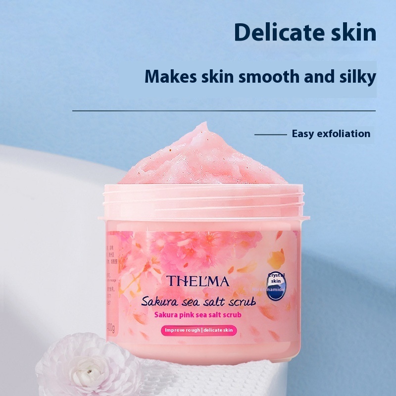 Sakura Pink Sea Salt Bath Scrub
